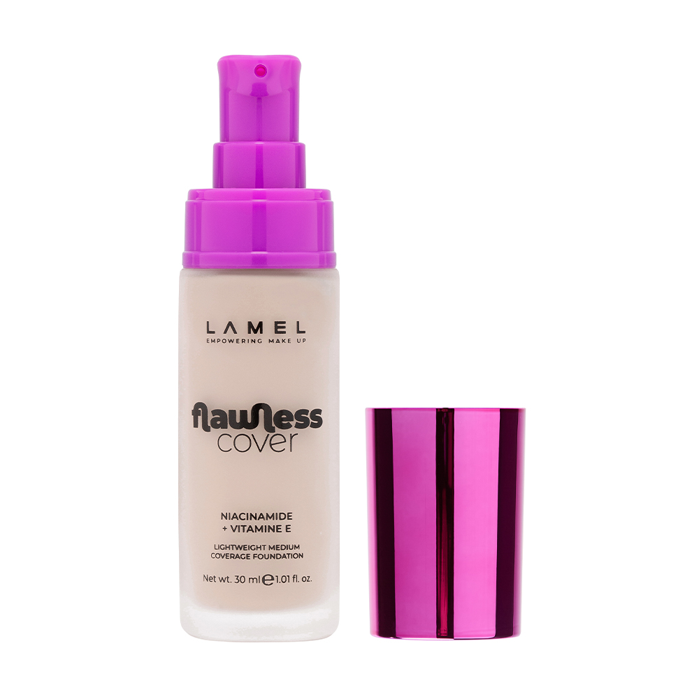 Тональна основа для обличчя LAMEL Make Up Flawless Cover Lightweight Medium Coverage Foundation 02, 30 мл